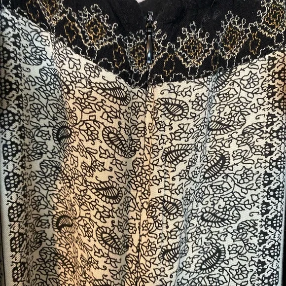 Free People Black and Cream Boho Jumpsuit - Picture 5 of 6